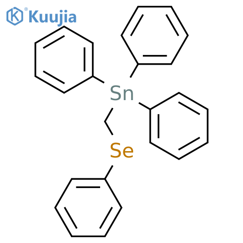 Stannane, triphenyl[(phenylseleno)methyl]- structure