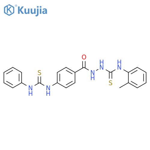 Benzoic acid, 4-[[(phenylamino)thioxomethyl]amino]-,2-[[(2-methylphenyl)amino]thioxomethyl]hydrazide structure