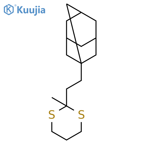 1,3-Dithiane, 2-methyl-2-(2-tricyclo[3.3.1.13,7]dec-1-ylethyl)- structure