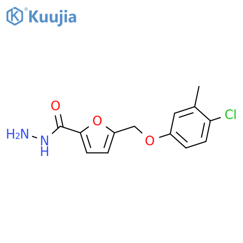 5-(4-chloro-3-methylphenoxy)methylfuran-2-carbohydrazide structure