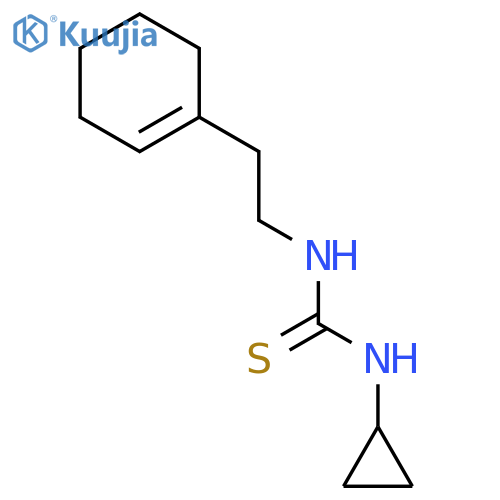 1-(2-Cyclohex-1-enyl-ethyl)-3-cyclopropyl-thiourea structure
