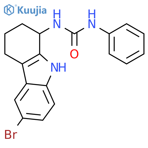 Urea, N-(6-bromo-2,3,4,9-tetrahydro-1H-carbazol-1-yl)-N'-phenyl- structure