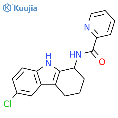 N-(6-Chloro-2,3,4,9-tetrahydro-1H-carbazol-1-yl)picolinamide structure