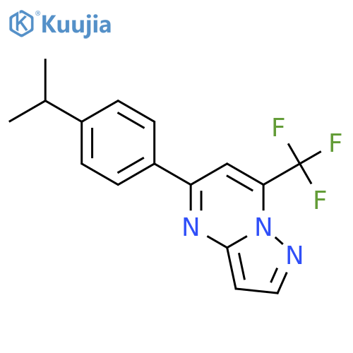 5-(4-Isopropyl-phenyl)-7-trifluoromethyl-pyrazolo[1,5-a]pyrimidine structure