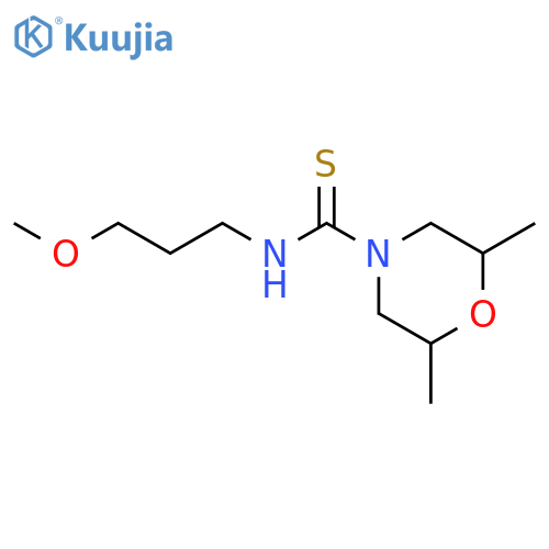 2,6-Dimethyl-morpholine-4-carbothioic acid (3-methoxy-propyl)-amide structure