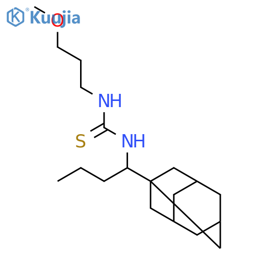 1-(1-Adamantan-1-yl-butyl)-3-(3-methoxy-propyl)-thiourea structure