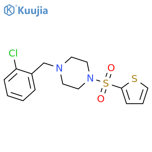1-(2-Chloro-benzyl)-4-(thiophene-2-sulfonyl)-piperazine structure