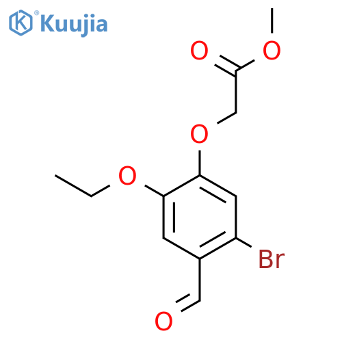 methyl 2-(5-bromo-2-ethoxy-4-formylphenoxy)acetate structure