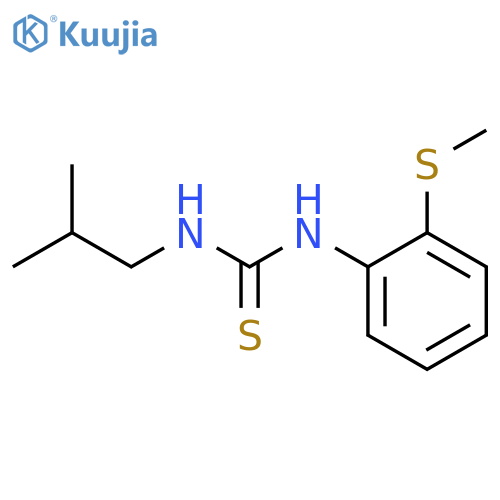 1-(2-methylpropyl)-3-[2-(methylsulfanyl)phenyl]thiourea structure