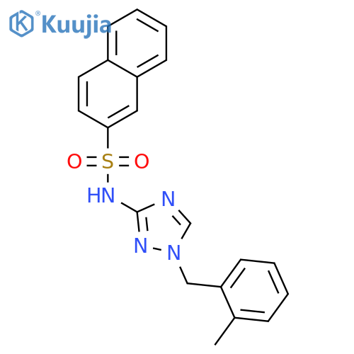 N-[1-(2-methylbenzyl)-1H-1,2,4-triazol-3-yl]naphthalene-2-sulfonamide structure