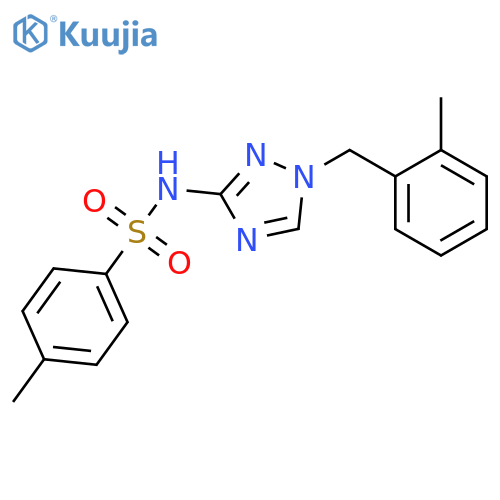 4-Methyl-N-[1-(2-methyl-benzyl)-1H-[1,2,4]triazol-3-yl]-benzenesulfonamide structure