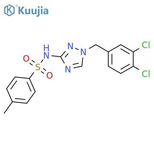 <br>N-[1-(3,4-Dichloro-benzyl)-1H-[1,2,4]triazol-3-yl]-4-methyl-benzenesulfonam ide structure