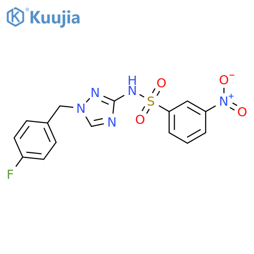 N-[1-(4-Fluoro-benzyl)-1H-[1,2,4]triazol-3-yl]-3-nitro-benzenesulfonamide structure