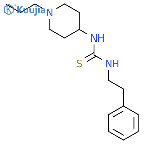1-(2-phenylethyl)-3-(1-propylpiperidin-4-yl)thiourea structure