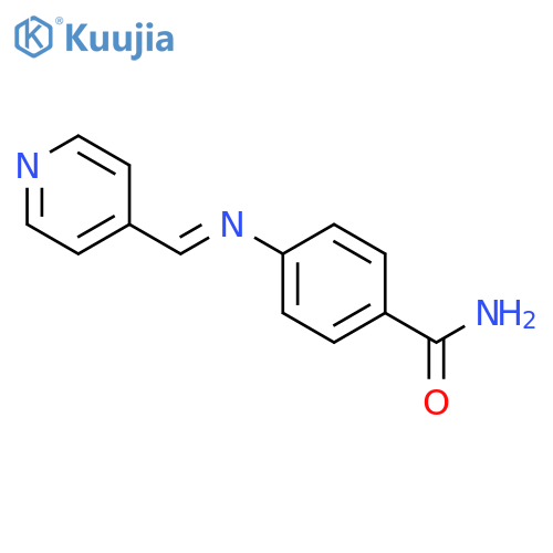 Benzamide, 4-[(4-pyridinylmethylene)amino]- structure