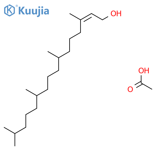 2-Hexadecen-1-ol, 3,7,11,15-tetramethyl-, acetate, (2E)- structure