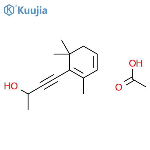 3-BUTYN-2-OL, 4-(2,6,6-TRIMETHYL-1,3-CYCLOHEXADIEN-1-YL)-, ACETATE structure