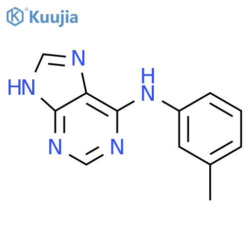 9H-Purin-6-amine,N-(3-methylphenyl)- structure