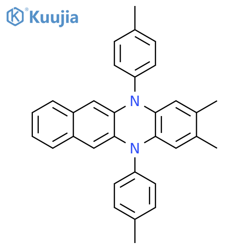 Benzo[b]phenazine, 5,12-dihydro-2,3-dimethyl-5,12-bis(4-methylphenyl)- structure