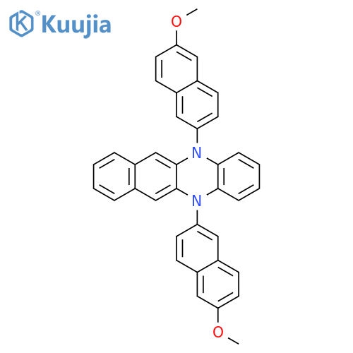 Benzo[b]phenazine, 5,12-dihydro-5,12-bis(6-methoxy-2-naphthalenyl)- structure
