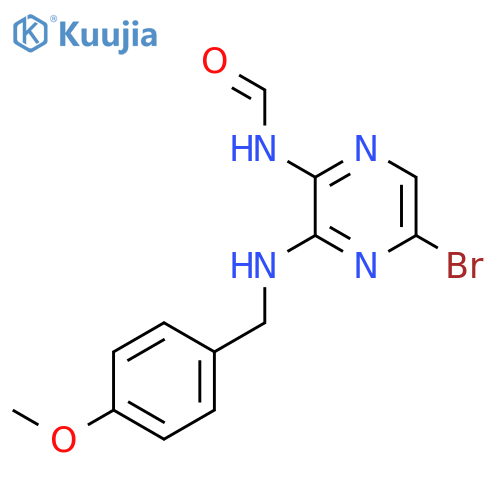 Formamide, N-[5-bromo-3-[[(4-methoxyphenyl)methyl]amino]pyrazinyl]- structure