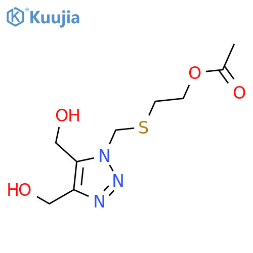 1H-1,2,3-Triazole-4,5-dimethanol, 1-[[[2-(acetyloxy)ethyl]thio]methyl]- structure