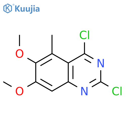 Quinazoline, 2,4-dichloro-6,7-dimethoxy-5-methyl- structure