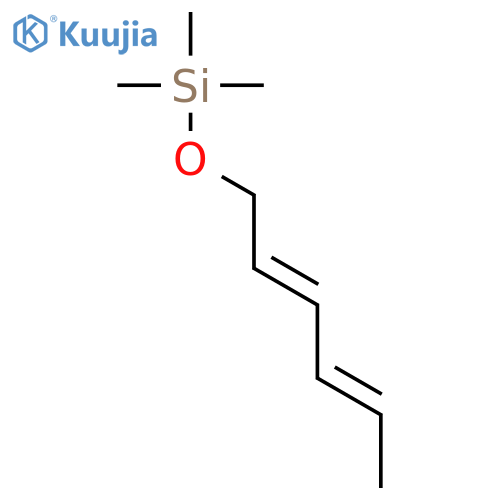 Silane, [(2E,4E)-2,4-hexadienyloxy]trimethyl- structure