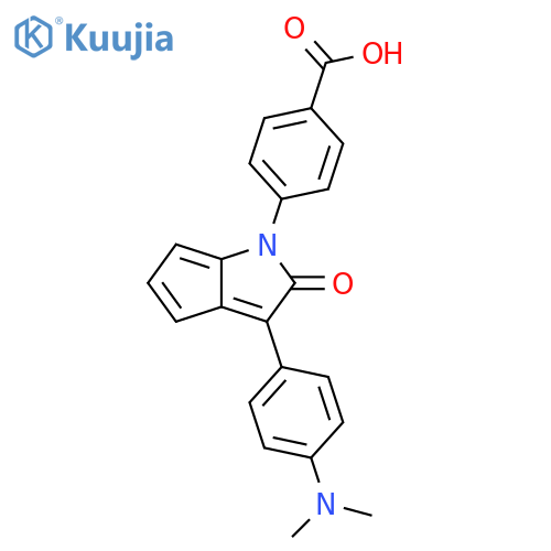 Benzoic acid, 4-[3-[4-(dimethylamino)phenyl]-2-oxocyclopenta[b]pyrrol-1(2H)-yl]- structure