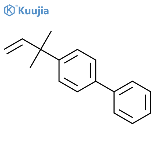 1,1'-Biphenyl, 4-(1,1-dimethyl-2-propenyl)- structure