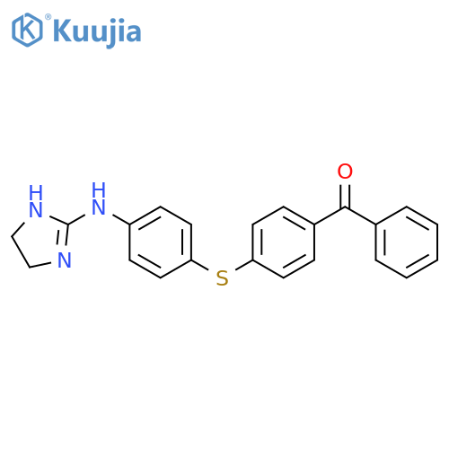 Methanone,[4-[[4-[(4,5-dihydro-1H-imidazol-2-yl)amino]phenyl]thio]phenyl]phenyl- structure