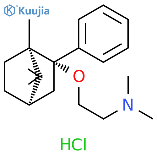 Ethanamine, N,N-dimethyl-2-[[(1R,2S,4R)-1,7,7-trimethyl-2-phenylbicyclo[2.2.1]hept-2-yl]oxy]-, hydrochloride (1:1) structure
