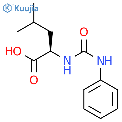 D-Leucine, N-[(phenylamino)carbonyl]- structure