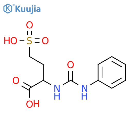 Butanoic acid, 2-[[(phenylamino)carbonyl]amino]-4-sulfo- structure