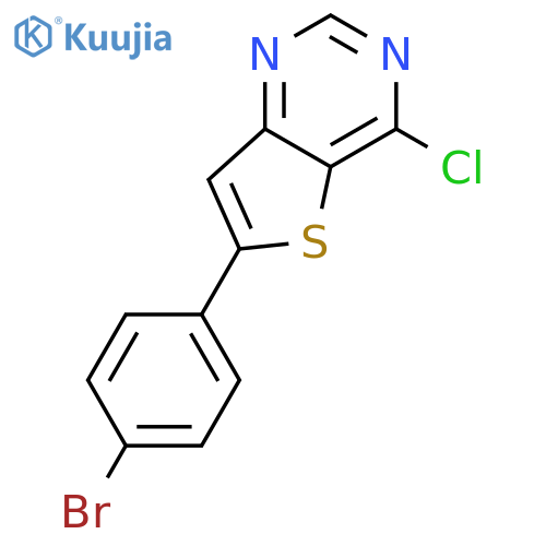 6-(4-bromophenyl)-4-chlorothieno3,2-dpyrimidine structure