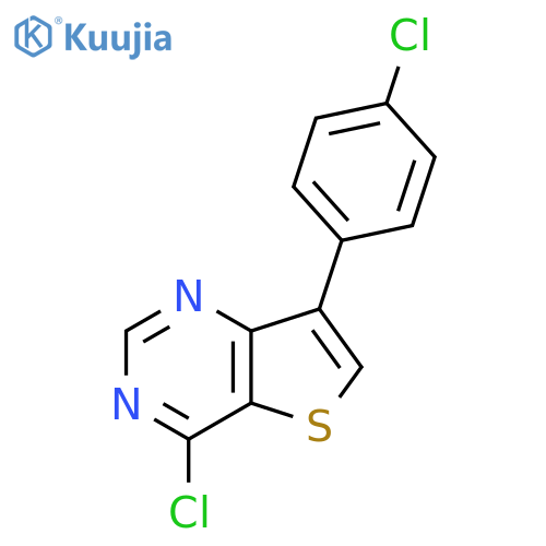4-Chloro-7-(4-chlorophenyl)thieno[3,2-d]pyrimidine structure