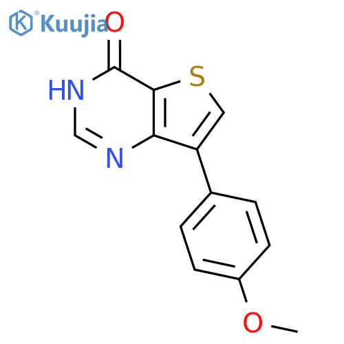 7-(4-methoxyphenyl)-3H,4H-thieno[3,2-d]pyrimidin-4-one structure