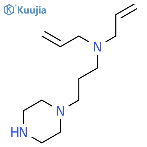 1-Piperazinepropanamine,N,N-di-2-propen-1-yl- structure