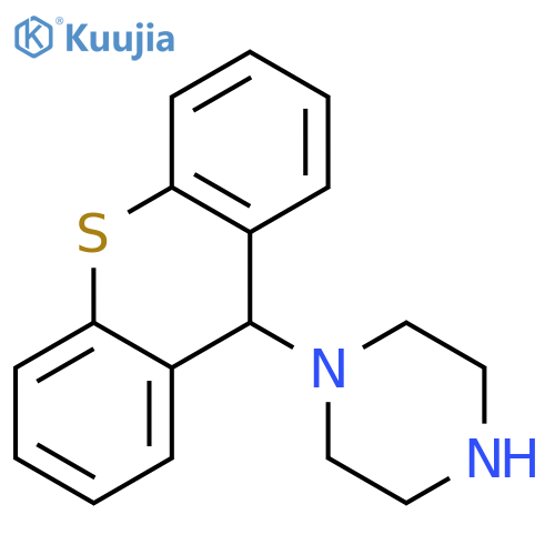 Piperazine,1-(9H-thioxanthen-9-yl)- structure