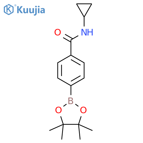 4-(Cyclopropylaminocarbonyl)phenylboronic acid, pinacol ester structure
