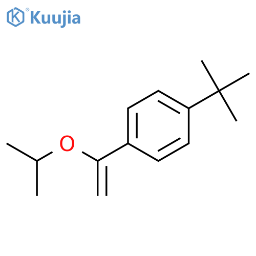 Benzene, 1-(1,1-dimethylethyl)-4-[1-(1-methylethoxy)ethenyl]- structure