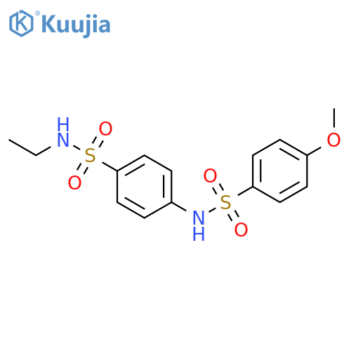 N-[4-(ethylsulfamoyl)phenyl]-4-methoxybenzenesulfonamide structure