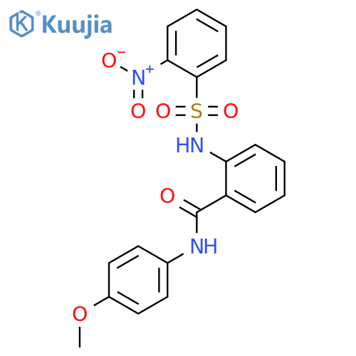 N-(4-methoxyphenyl)-2-{[(2-nitrophenyl)sulfonyl]amino}benzamide structure