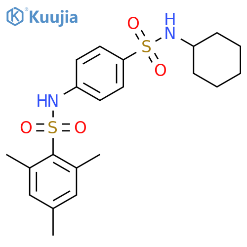 N-(4-Cyclohexylsulfamoyl-phenyl)-2,4,6-trimethyl-benzenesulfonamide structure