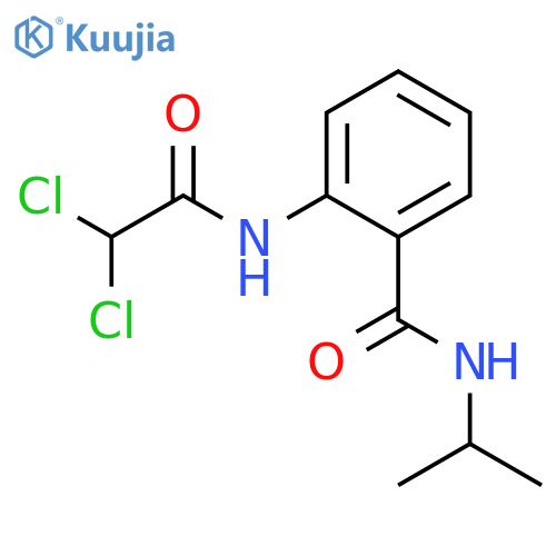 2-[(dichloroacetyl)amino]-N-(propan-2-yl)benzamide structure