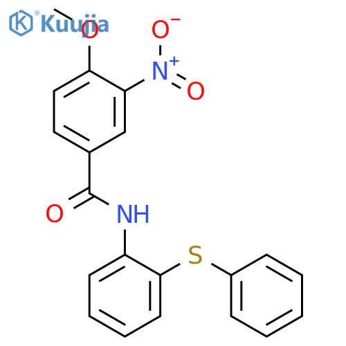4-methoxy-3-nitro-N-[2-(phenylsulfanyl)phenyl]benzamide structure