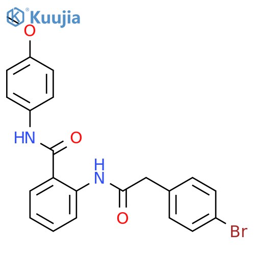2-{[(4-bromophenyl)acetyl]amino}-N-(4-methoxyphenyl)benzamide structure