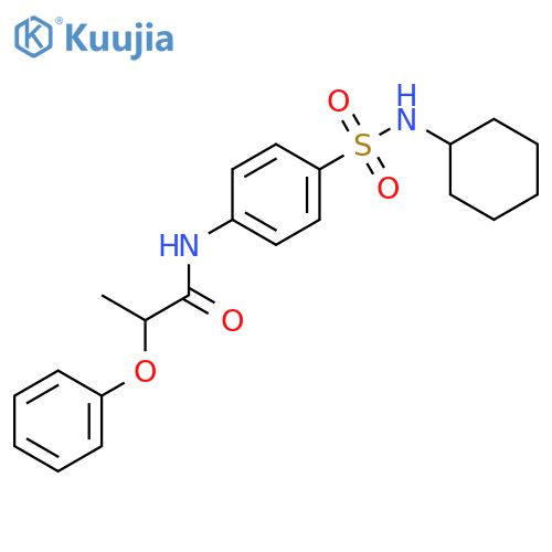 N-(4-Cyclohexylsulfamoyl-phenyl)-2-phenoxy-propionamide structure