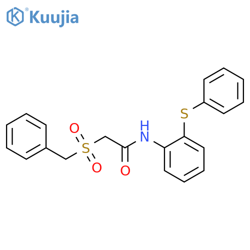 2-(benzylsulfonyl)-N-[2-(phenylsulfanyl)phenyl]acetamide structure