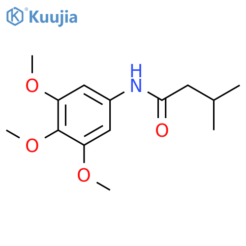 3-methyl-N-(3,4,5-trimethoxyphenyl)butanamide structure